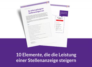 10 Elemente, die die Leistung einer Stellenanzeige steigern